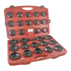 30Pcs End Cap Oil Filter Wrench Set  (Metal) - E71930
