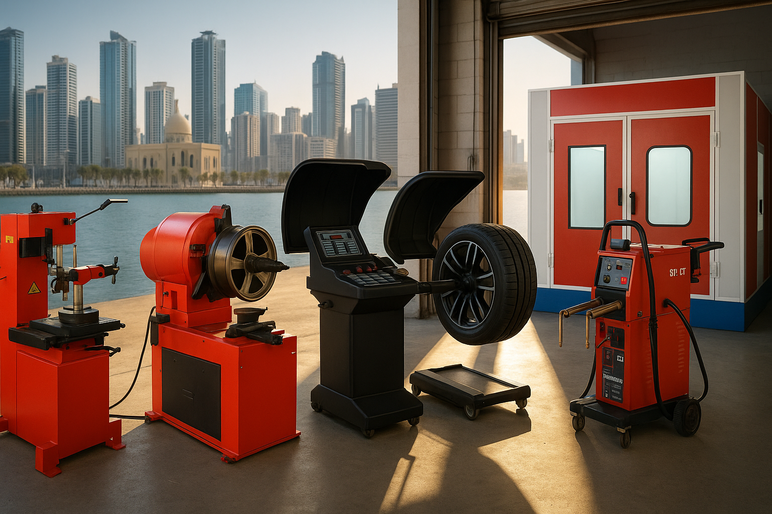 collision repair machine